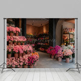 Aperturee - Aperturee Summer Indoor Romantic Flower Shop Wedding Backdrop